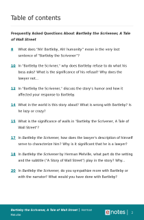 Preview image of Popular Questions About Bartleby the Scrivener, A Tale of Wall Street