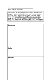 the book cover of Examining Characters' Responsibility in Othello