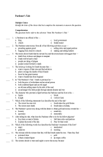 the book cover of The Pardoner's Tale Test