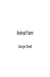 the book cover of Animal Farm powerpoint