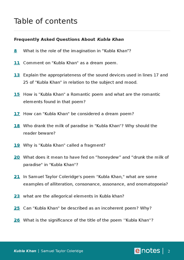 popular questions about kubla khan preview image 2