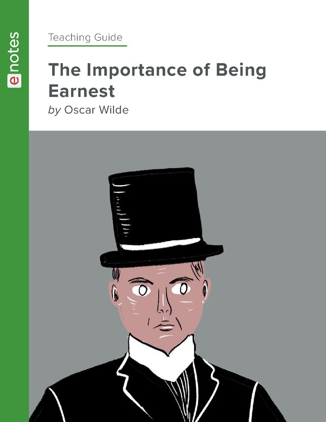 the importance of being earnest enotes teaching guide preview image 1