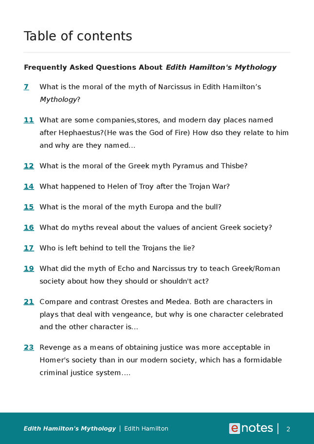 popular questions about edith hamilton's mythology preview image 2