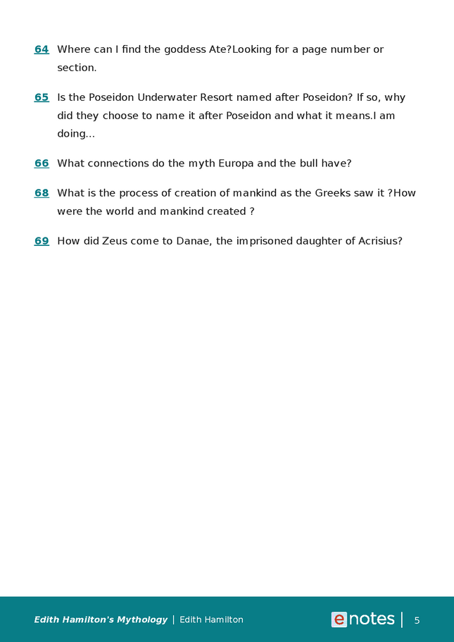 popular questions about edith hamilton's mythology preview image 5