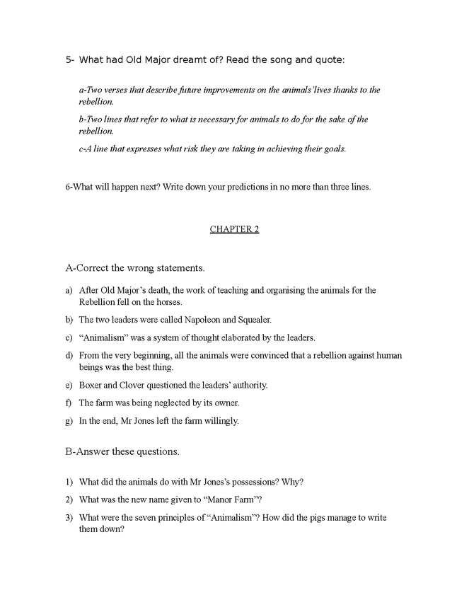 animal farm-activities preview image 2