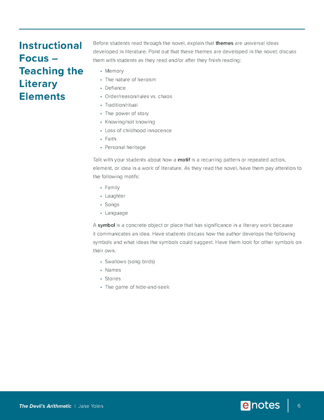 The Devil's Arithmetic eNotes Lesson Plan - eNotes.com