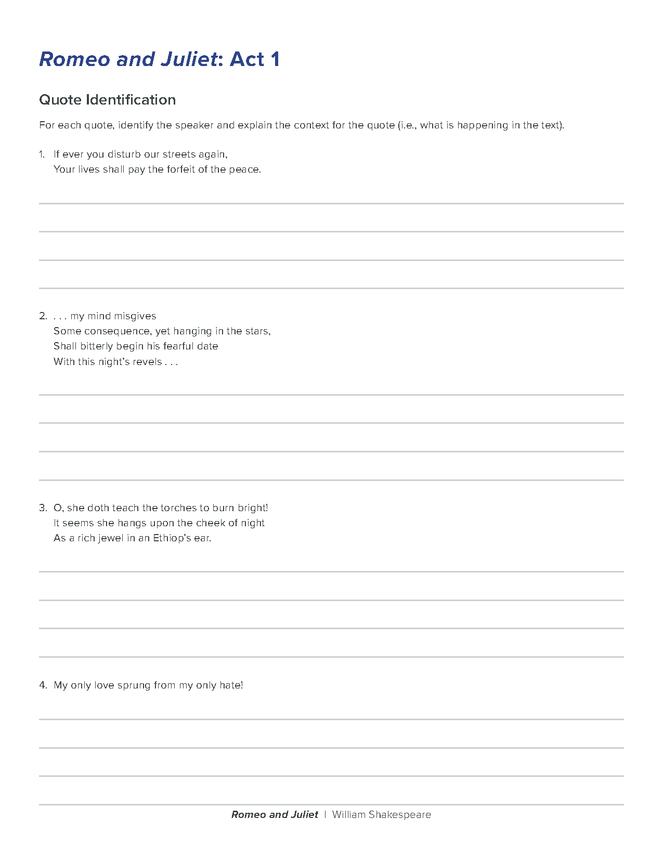 romeo and juliet reading comprehension quiz preview image 5