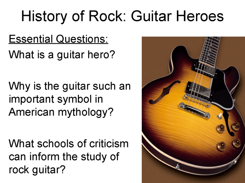 guitar hero literary criticism power point project preview image 1