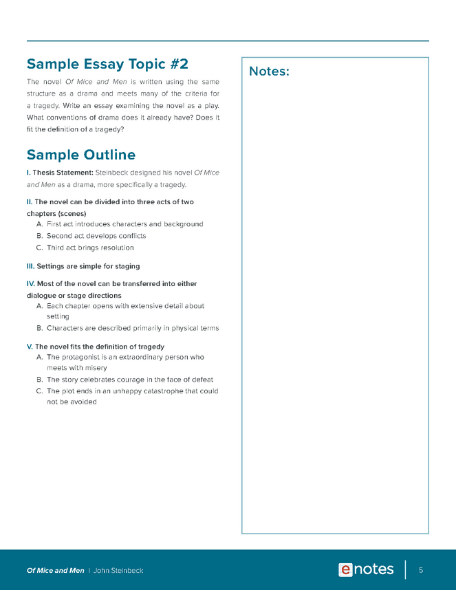 of mice and men essay topics and outlines preview image 5