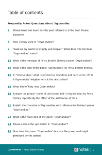 Preview image of Popular Questions About Ozymandias