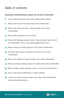 Preview image of Popular Questions About Tess of the d'Urbervilles