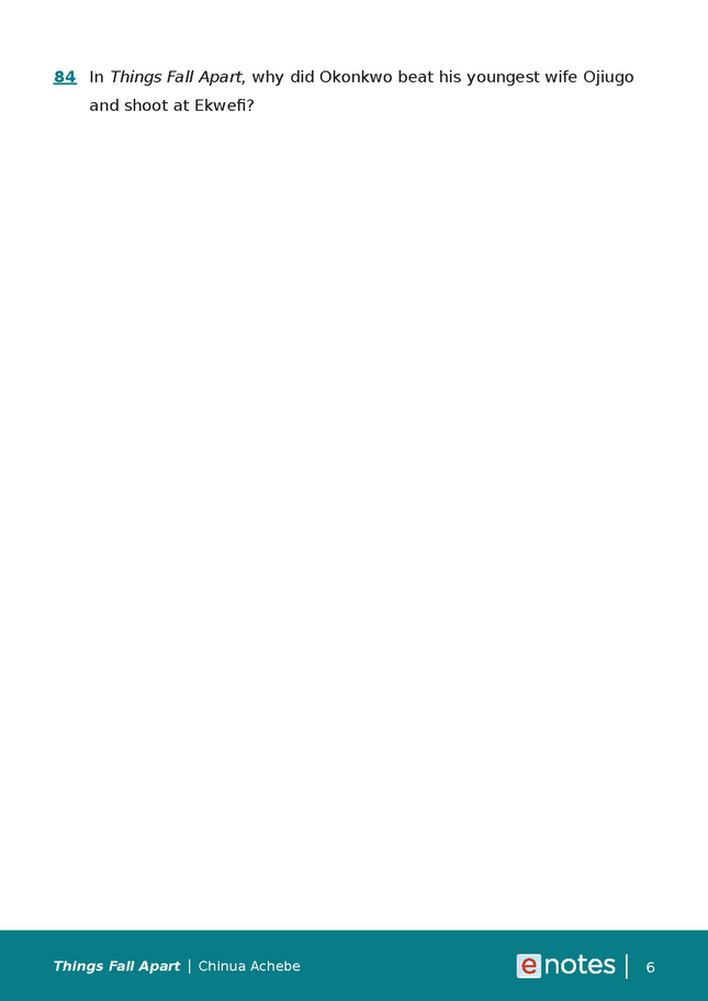 Popular Questions About Things Fall Apart