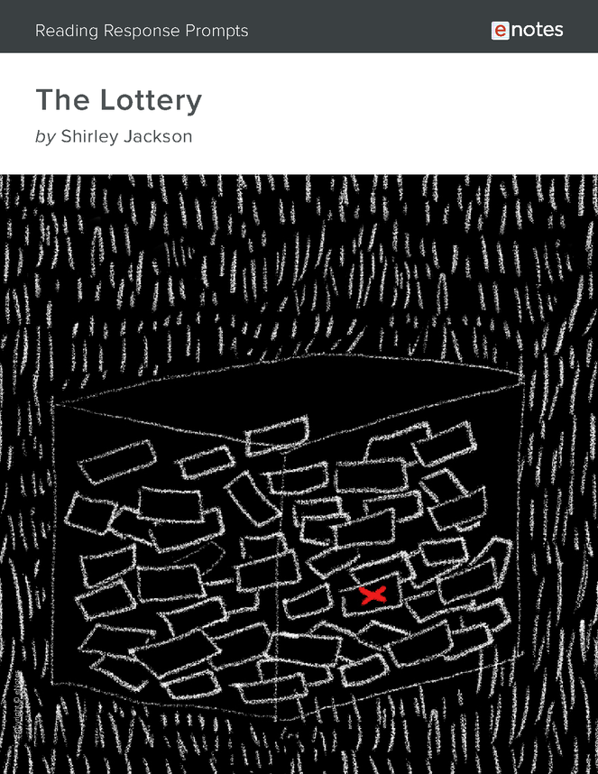 the lottery enotes reading response prompts preview image 1