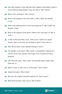 war is kind by stephen crane summary