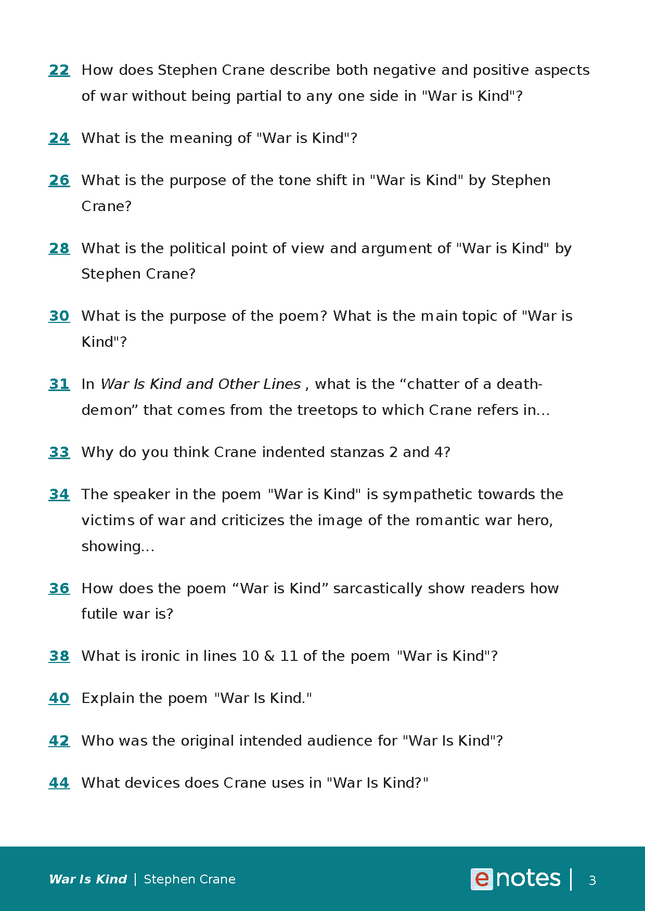 popular questions about war is kind preview image 3