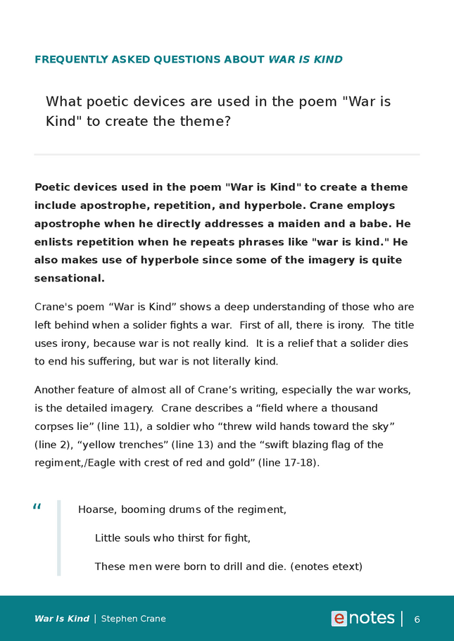 popular questions about war is kind preview image 6