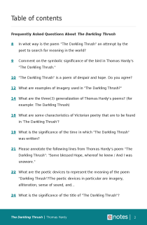 Preview image of Popular Questions About The Darkling Thrush