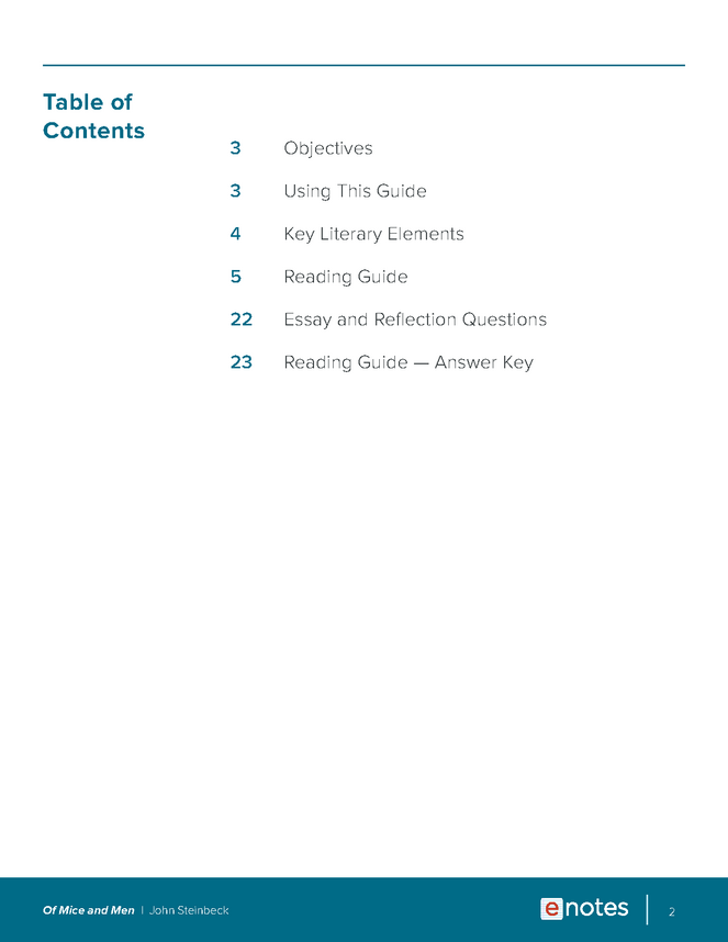 of mice and men reading guide preview image 2