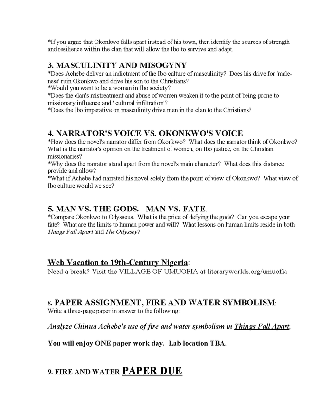 syllabus: achebe, things fall apart preview image 6