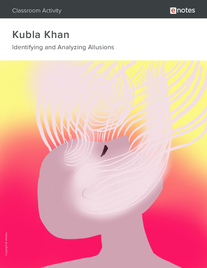 kubla khan allusion activity preview image 1