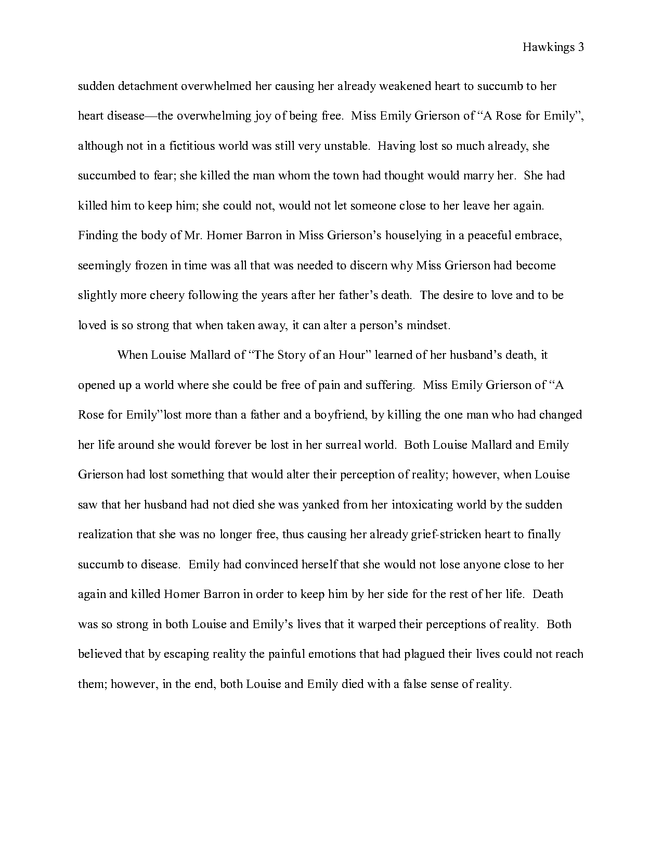 a comparison between kate chopin's the story of an hour and william faulkner's a rose for emily preview image 3