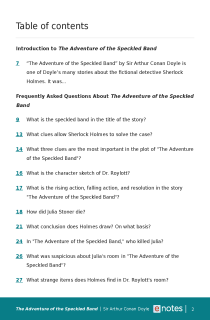 Preview image of Popular Questions About The Adventure of the Speckled Band
