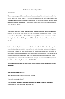 the book cover of A Thousand Splendid Suns - mini review
