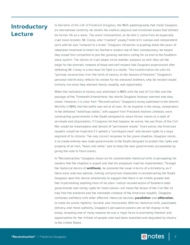 Why was reconstruction a failure picture