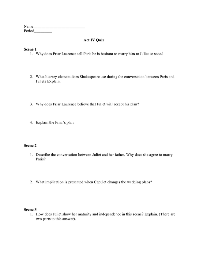 romeo and juliet act iv quiz preview image 1