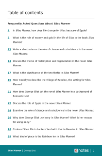 Preview image of Popular Questions About Silas Marner