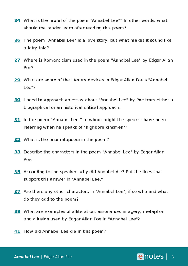 popular questions about annabel lee preview image 3