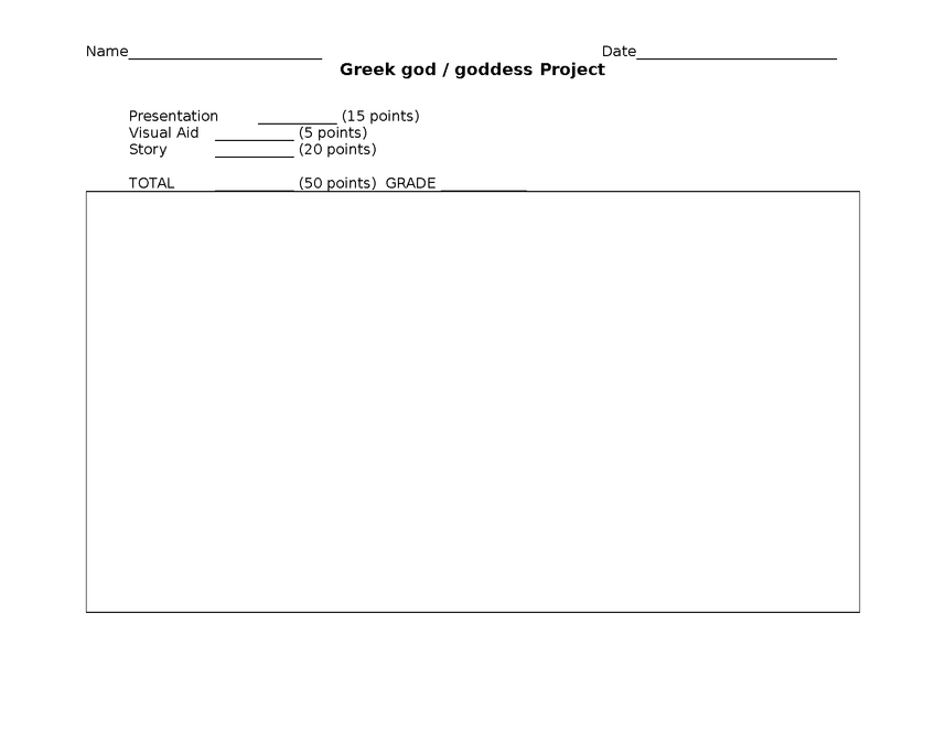greek god creative project for mythology unit preview image 5
