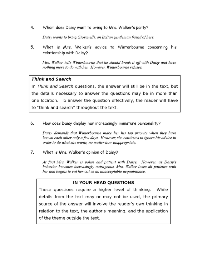 qar questions for james's daisy miller, ch. iii preview image 2