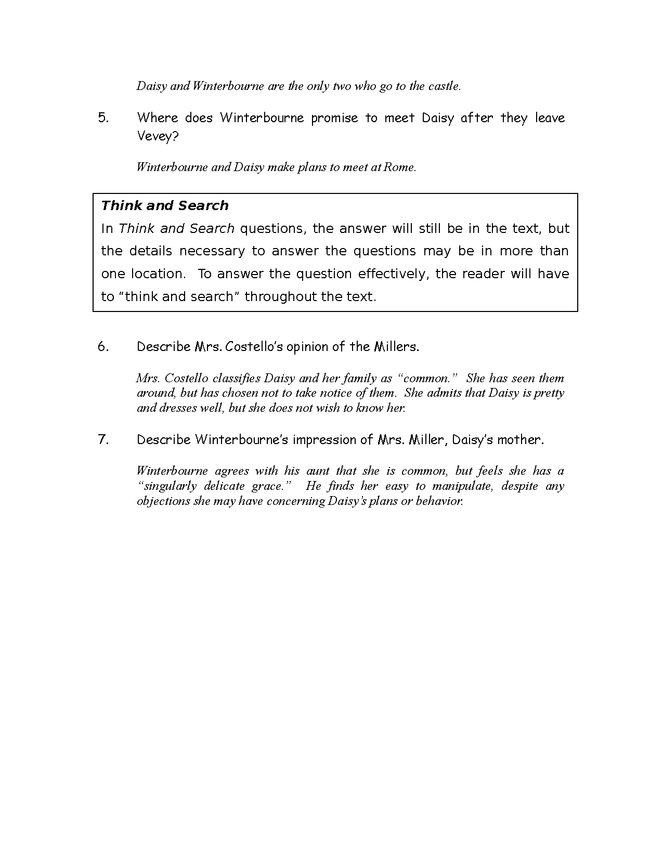 qar questions for james's daisy miller, ch. ii preview image 2