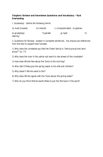 the book cover of Tuck Everlasting Review - ch. 16 & 17