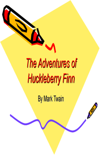 the book cover of Huck Finn PowerPoint