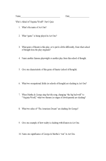 the book cover of Who's Afraid of Virginia Woolf?  Part I Quiz