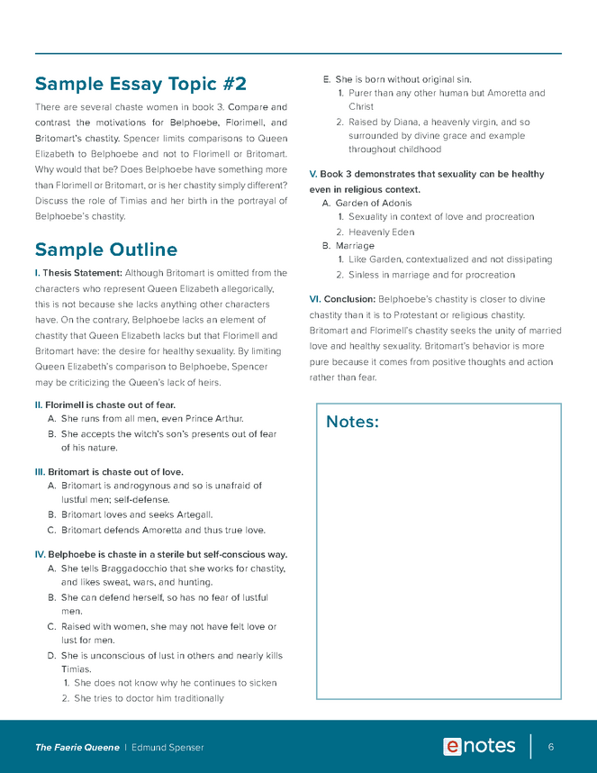 the faerie queene essay topics and outlines preview image 6