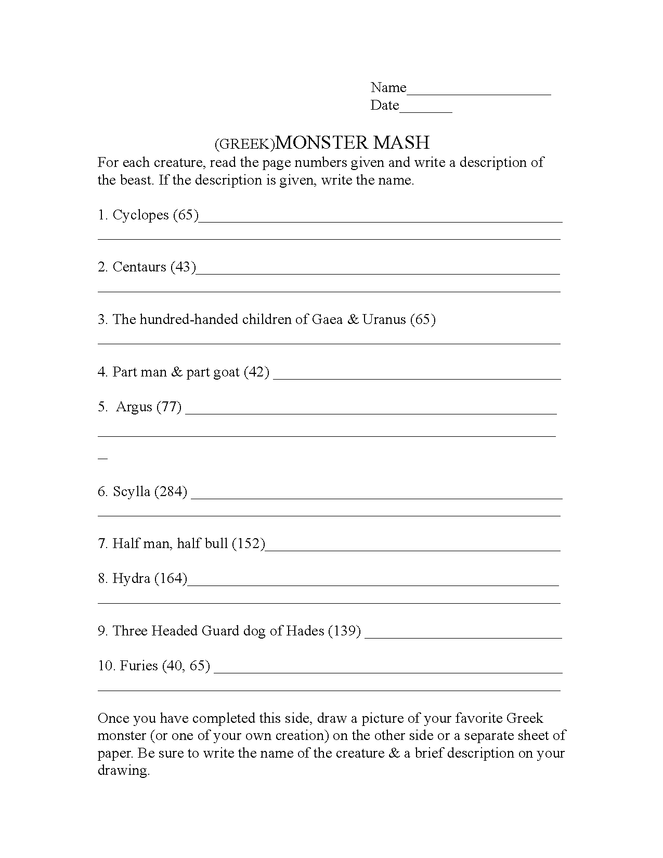 mythological monster mash preview image 1