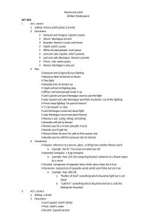 the book cover of Romeo and Juliet: Reading Notes
