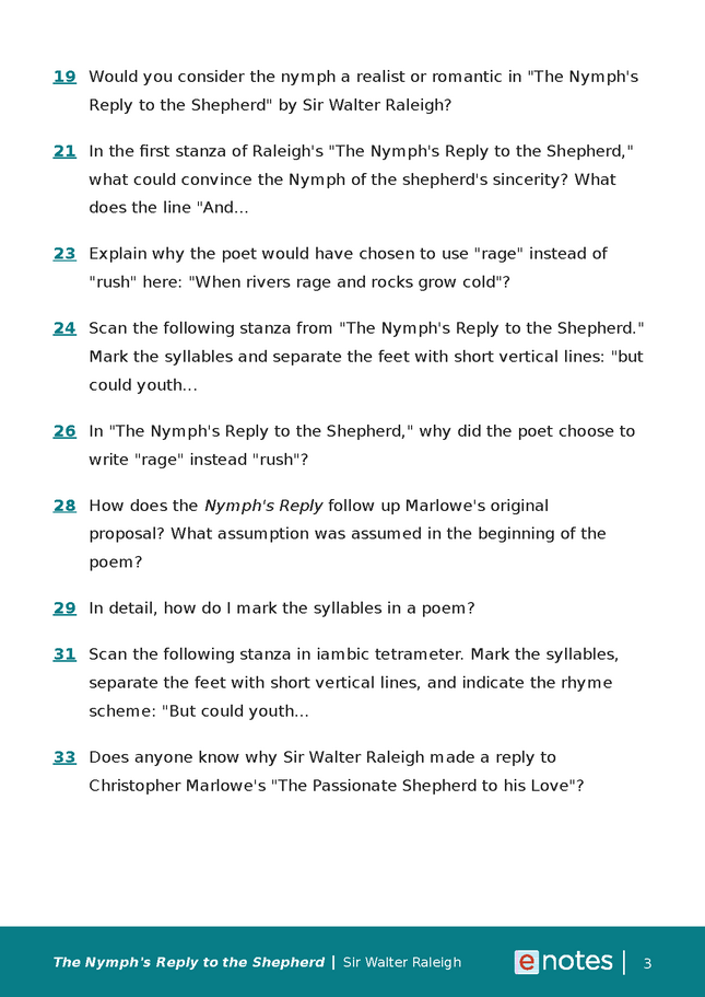 popular questions about the nymph's reply to the shepherd preview image 3