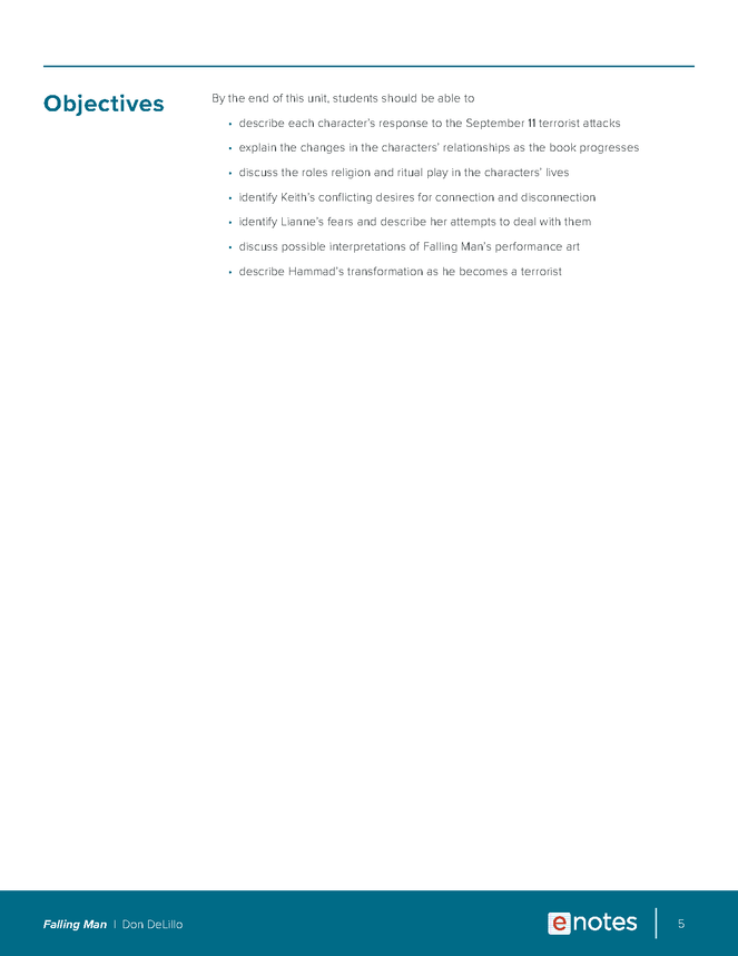 falling man enotes lesson plan preview image 5