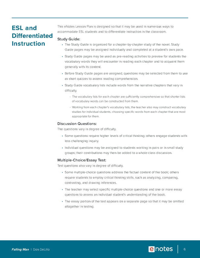 falling man enotes lesson plan preview image 6