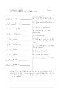 the book cover of NIght Part One Vocab and Spelling Quiz