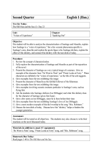 Cover image of The Old Man and the Sea Lesson Plan 1 (9th Grade Day 23)