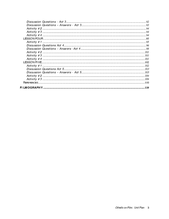othello on film lesson plan preview image 6