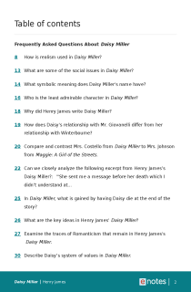 Preview image of Popular Questions About Daisy Miller