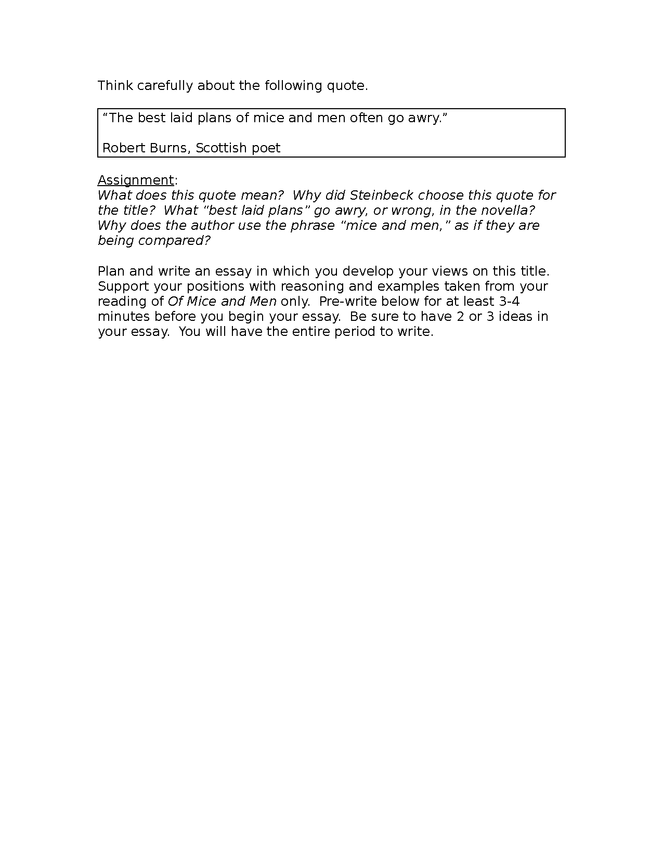 of mice and men test preview image 2