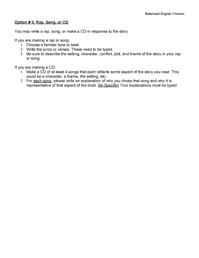 reading projects- any novel preview image 2