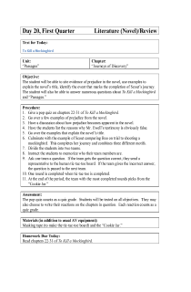 To Kill A Mockingbird Lesson Plan 3 9th Grade Day 20 Enotes Com